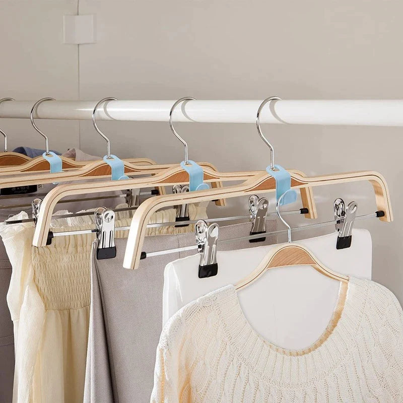 40 Durable Clothes Hanger Connector Hooks - Space-Saving Organizer Clips for Your Closet
